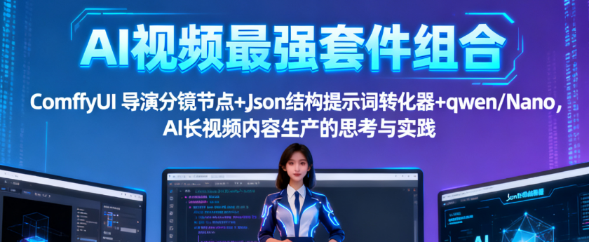 AI视频最强套件组合：ComfyUI导演分镜节点+Json结构提示词转化器+Nano一致性出图，AI视频漫剧内容生产的思考与实践