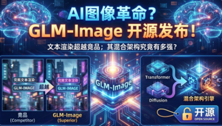 AI绘图圈变天？GLM-Image 重磅开源！文字渲染吊打同行，混合架构到底有多强？