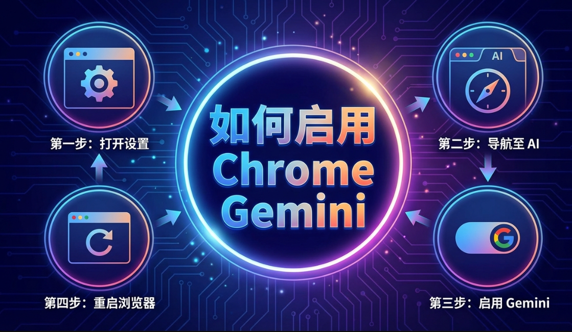 Chrome gemini开启方法