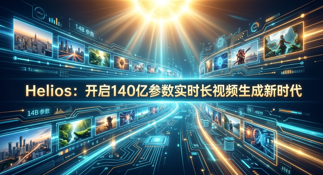 Helios：开启14B参数实时长视频生成的新纪元