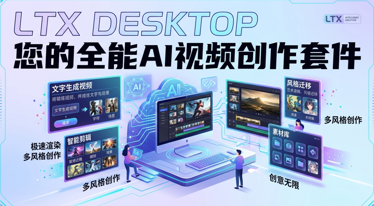 LTX Desktop：全流程的AI视频创作套件