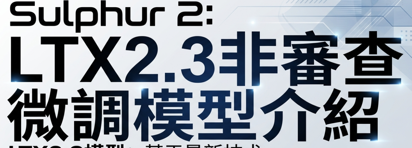 Sulphur 2：LTX2.3无审查微调模型介绍
