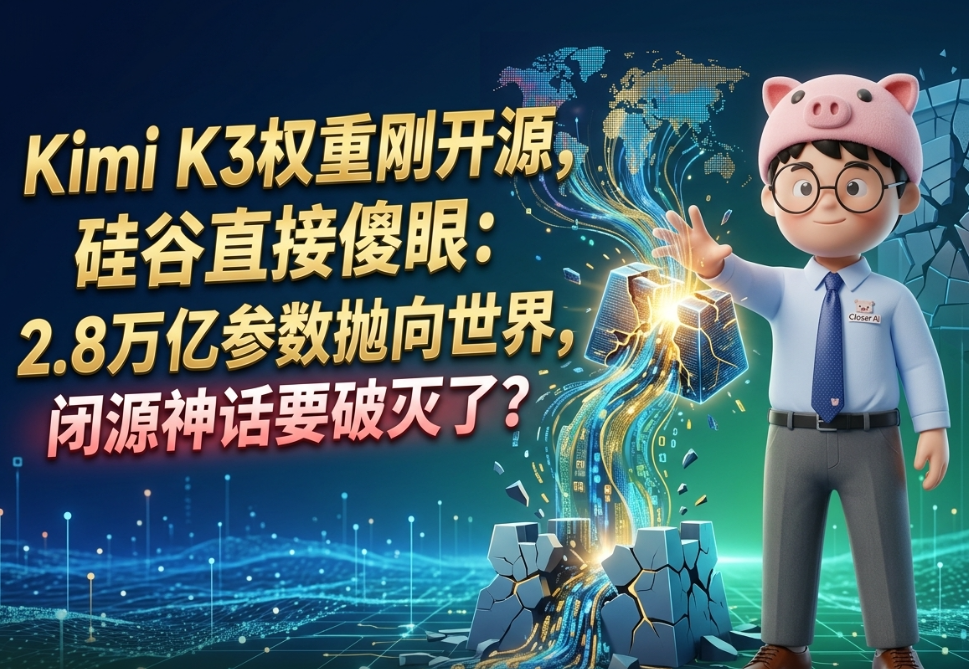 月之暗面Kimi K3开源：2.8万亿参数砸向全球，闭源神话要碎了？