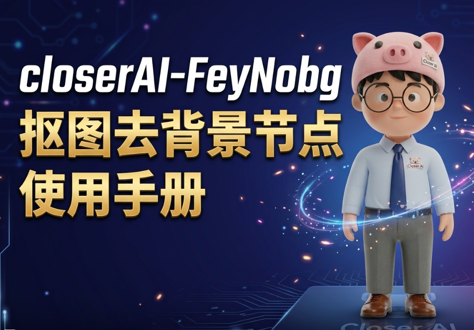 closerAI-FeyNobg 抠图去背景节点 使用手册