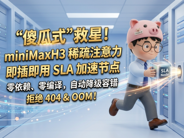 “傻瓜式”救星！miniMaxH3稀疏注意力的即插即用SLA加速节点，无依赖无编译，自动挡降级容错，拒绝 404 与 OOM！