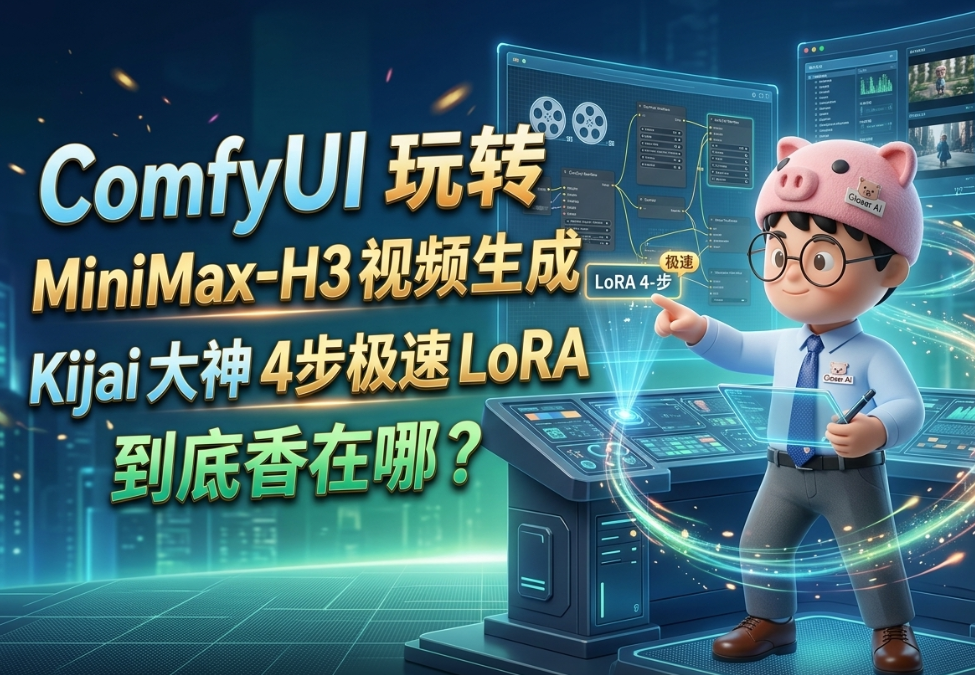玩转 MiniMax-H3 视频生成：Kijai 大神的 4 步极速 LoRA 到底香在哪？