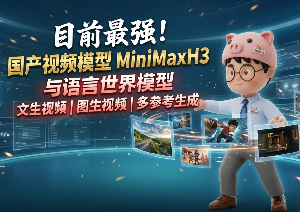 目前最强！国产开源最强视频生成模型MiniMaxH3：文生、图生、多参考视频生成！本地最强生产力！