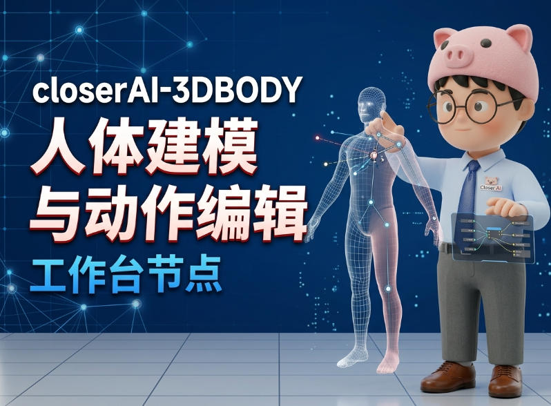closerAI-3DBODY人体建模与姿势编辑工作台节点