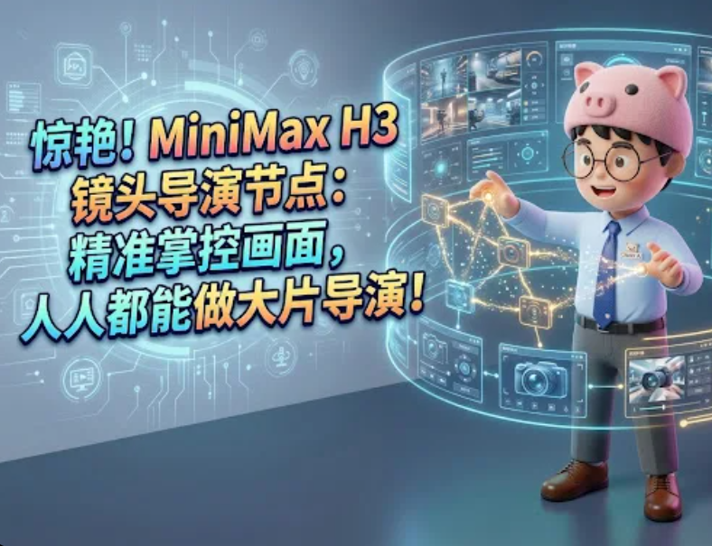太强了！MiniMax H3运镜导演节点：画面精准控制，人人都是大片导演！