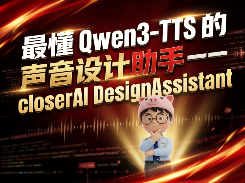 最懂 Qwen3-TTS 的声音设计助手 —— closerAI DesignAssistant